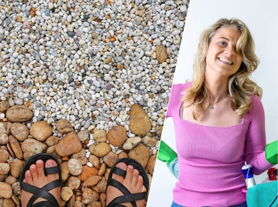 Vies grind in de tuin? Zo krijg je het weer schoon en krijgt het zijn oorspronkelijke kleur terug