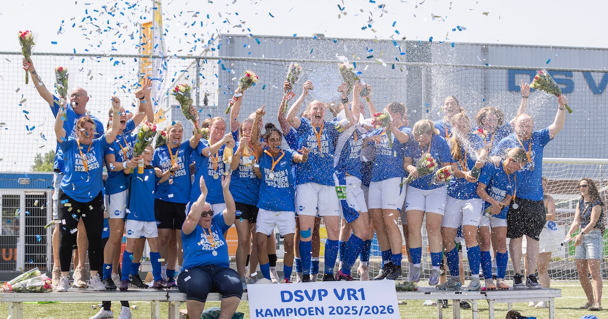 Voetbalsters DSVP kampioen, nu wacht ook nog de bekerfinale: ‘Trots op hoe de club vrouwenvoetbal aa