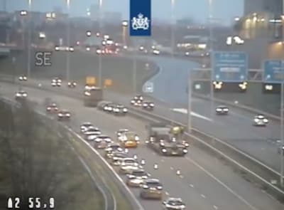 Grote verkeersdrukte rond Utrecht door ongevallen bij Maarssen en Driebergen