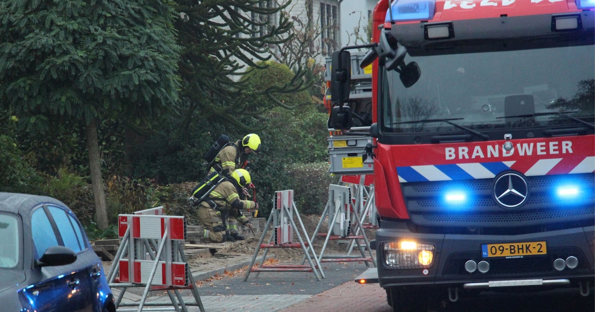 Straat in Heesch tijdelijk afgezet vanwege gaslek