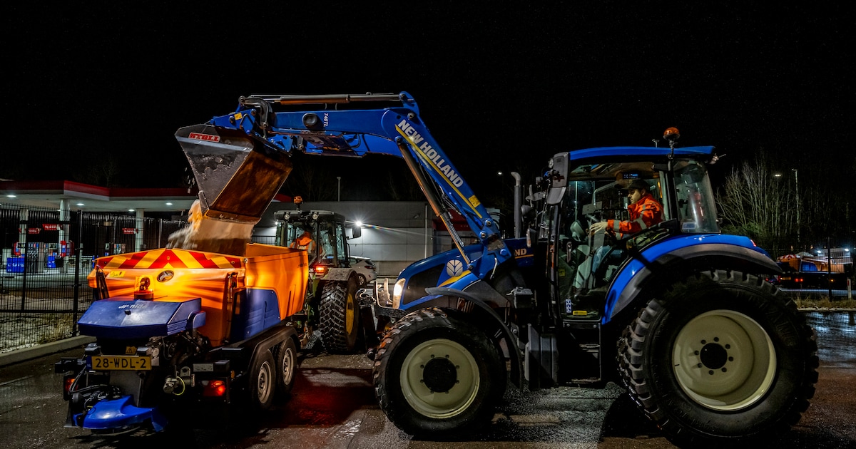 Hilversum strooit wegen vanwege kans op gladheid