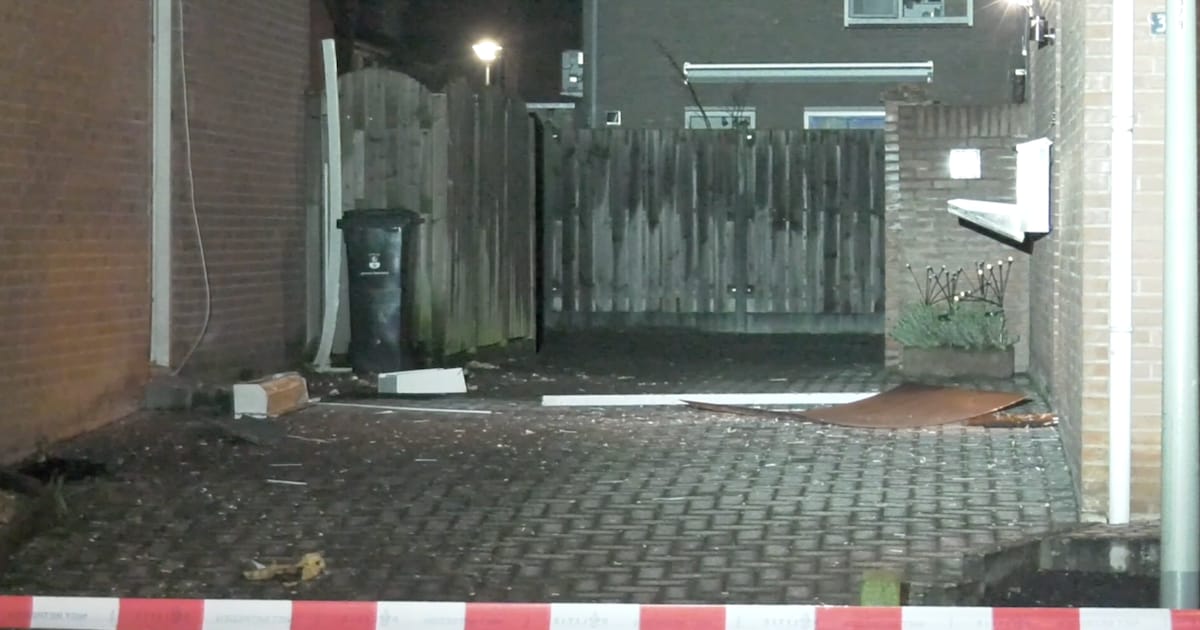 Twee woningen beschadigd door explosie in de Ambachtsingel in Roermond