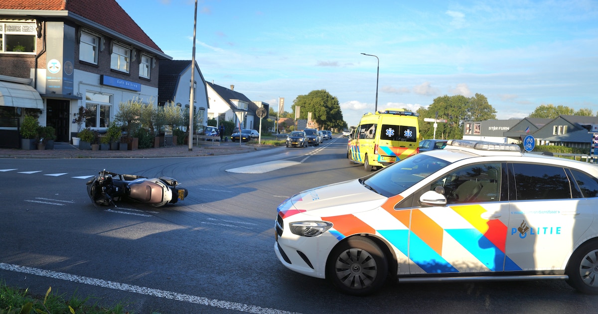 Man met motorscooter onderuit na aanrijding in Havelte