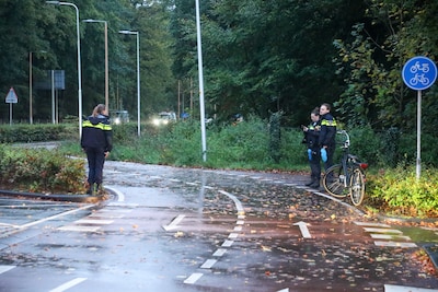 Fietser aangereden door bestelbus op de rotonde Zandlaan in Ede