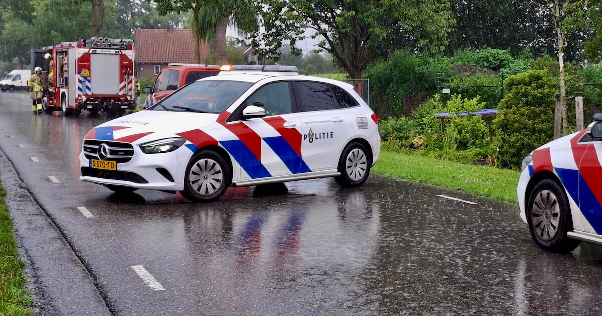 Brand in computerruimte van loods aan de Kortenhoevenseweg in Lexmond