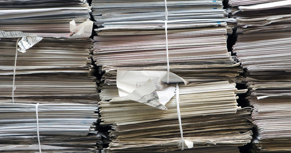 Oud papier opgehaald in Musselkanaal door leerlingen De Lindenborgh