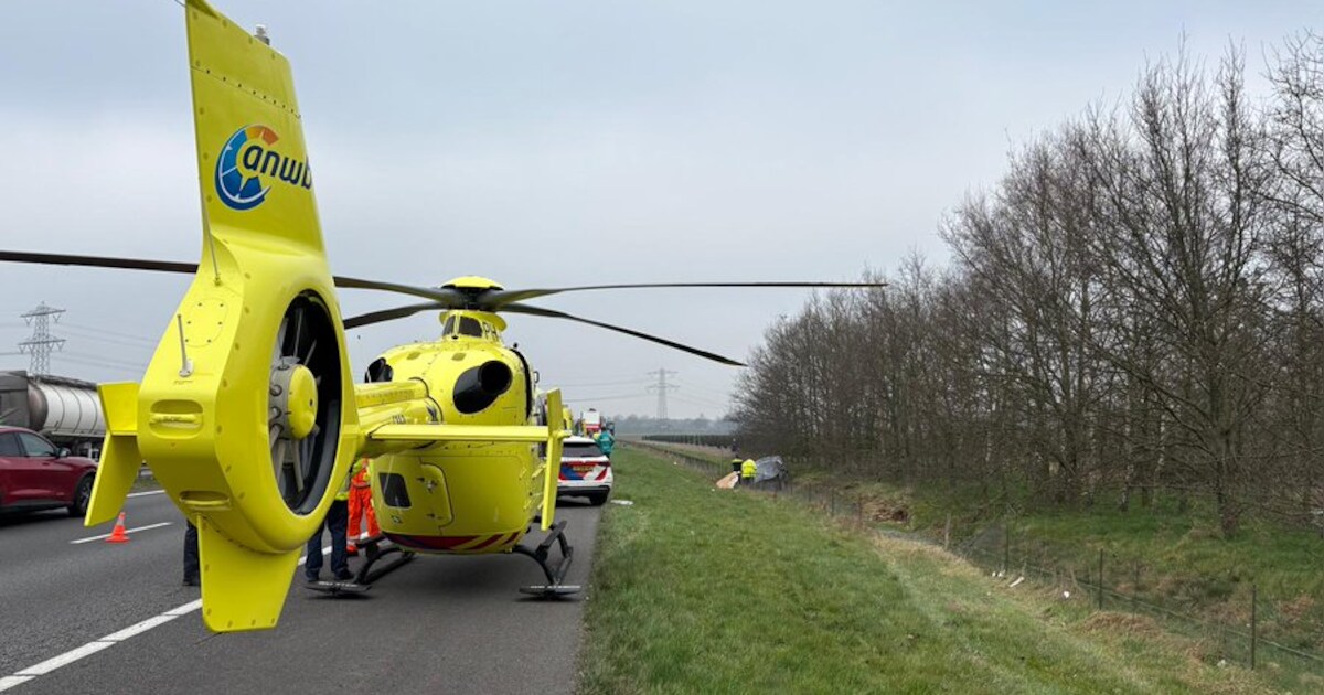 Ongeval met letsel op A73 in Grubbenvorst